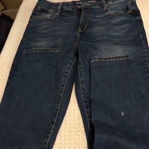 Old Navy Rockstar jeans size 14P dark blue
